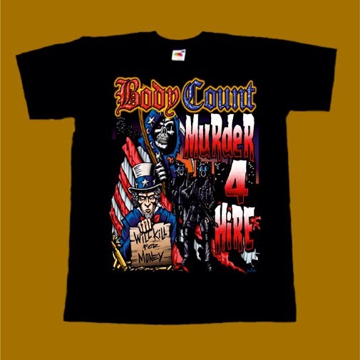 BODY COUNT T-SHIRT - MURDER 4 HIRE
