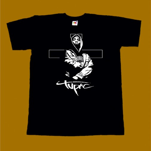 2PAC T-SHIRT - CROSS