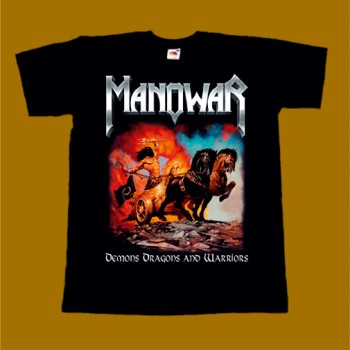 MANOWAR T-SHIRT - DEMONS DRAGONS AND WARRIORS