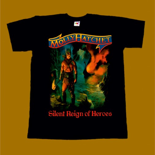 MOLLY HATCHET T-SHIRT - SILENT REIGN OF HEROES