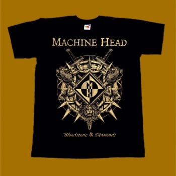MACHINE HEAD T-SHIRT - BLOODSTONE AND DIAMONDS