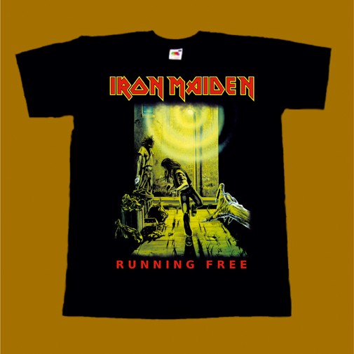 IRON MAIDEN T-SHIRT - RUNNING FREE