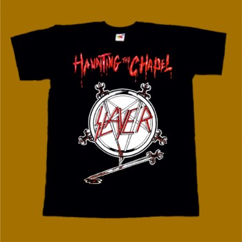 SLAYER T-SHIRT - HAUNTING THE CHAPEL