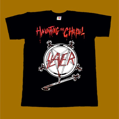 SLAYER T-SHIRT - HAUNTING THE CHAPEL