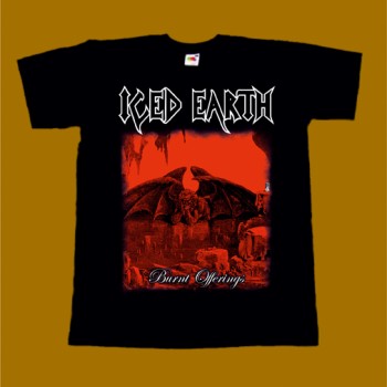 ICED EARTH T-SHIRT - BURNT OFFERINGS