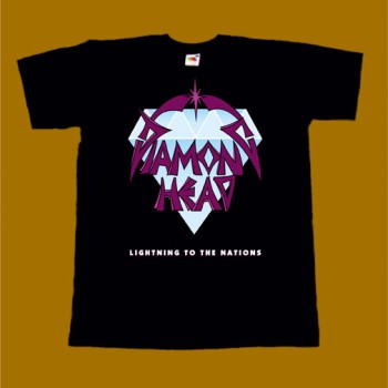 DIAMOND HEAD T-SHIRT - LIGHTNING TO THE NATIONS