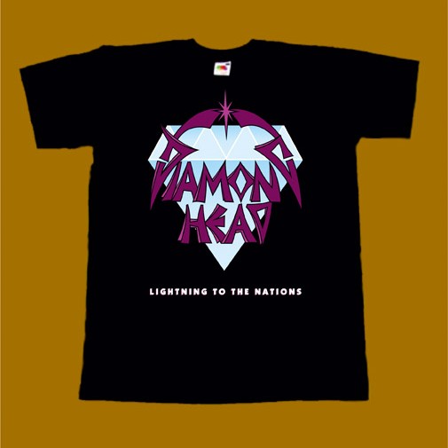 DIAMOND HEAD T-SHIRT - LIGHTNING TO THE NATIONS