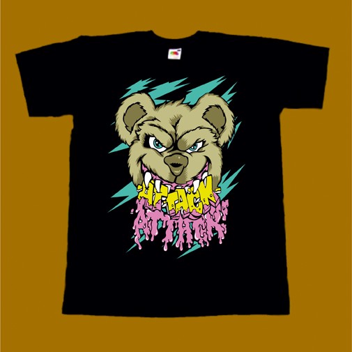 ATTACK ATTACK T-SHIRT - BEAR