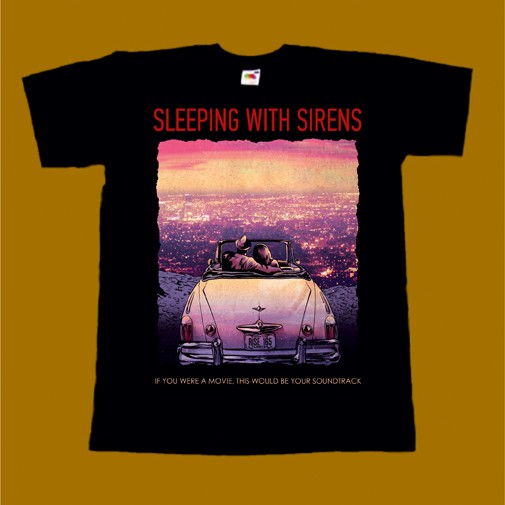 SLEEPING WITH SIRENS T-SHIRT - IF YOU WERE A MOVIE