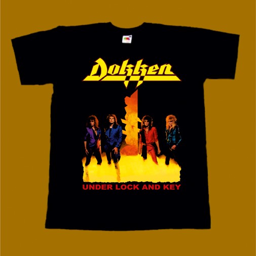 DOKKEN T-SHIRT - UNDER LOCK AND KEY