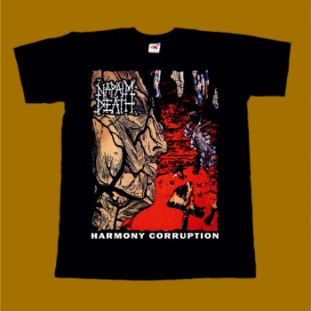 NAPALM DEATH T-SHIRT - HARMONY CORRUPTION