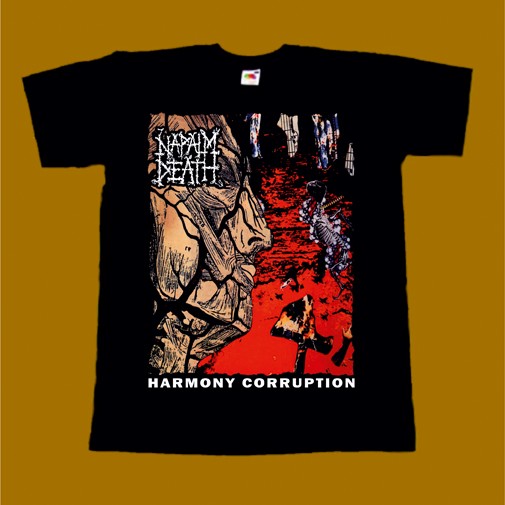 NAPALM DEATH T-SHIRT - HARMONY CORRUPTION