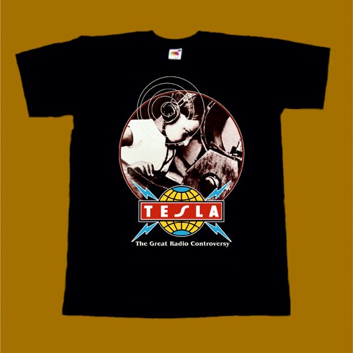 TESLA T-SHIRT - THE GREAT RADIO CONTROVERSY