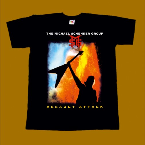 THE MICHAEL SCHENKER GROUP T-SHIRT - ASSAULT ATTACK