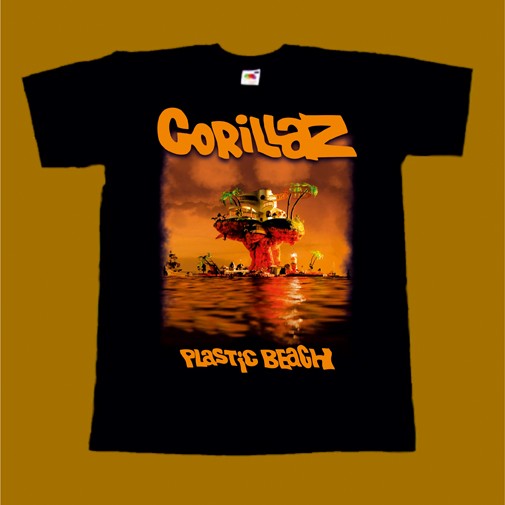 GORILLAZ T-SHIRT - PLAZTIC BEACH