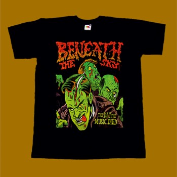 BENEATH THE SKY T-SHIRT - THE DAY THE MUSIC DIED