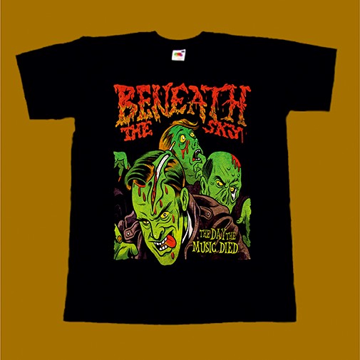 BENEATH THE SKY T-SHIRT - THE DAY THE MUSIC DIED
