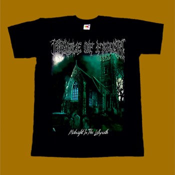 CRADLE OF FILTH T-SHIRT - MIDNIGHT IN THE LABYRINTH