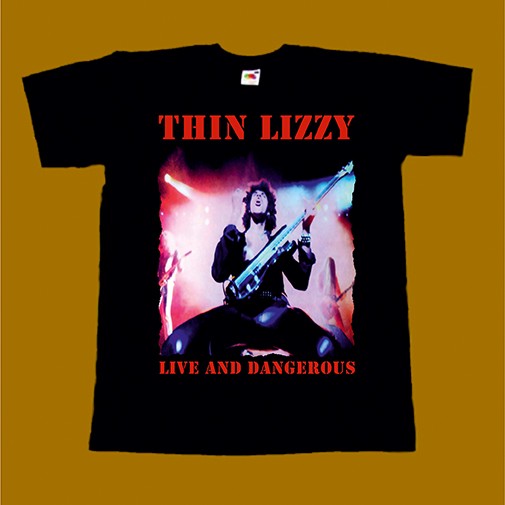THIN LIZZY T-SHIRT - LIVE AND DANGEROUS