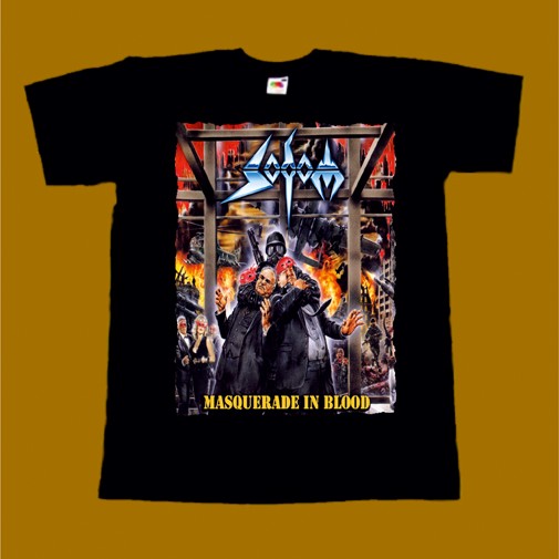 SODOM T-SHIRT - MASQUERADE IN BLOOD