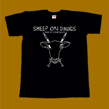SHEEP ON DRUGS T-SHIRT - BEST OF A BAD BUNCH