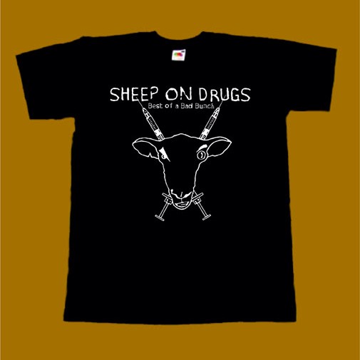 SHEEP ON DRUGS T-SHIRT - BEST OF A BAD BUNCH