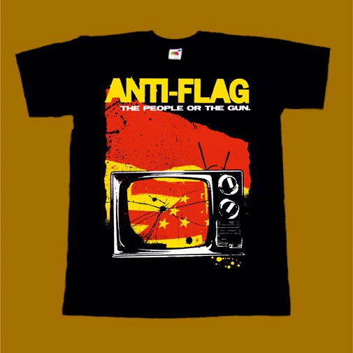 ANTI-FLAG T-SHIRT - THE PEOPLE OR THE GUN