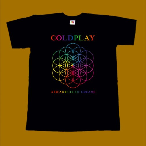 COLDPLAY T-SHIRT - A HEAD FULL OF DREAMS