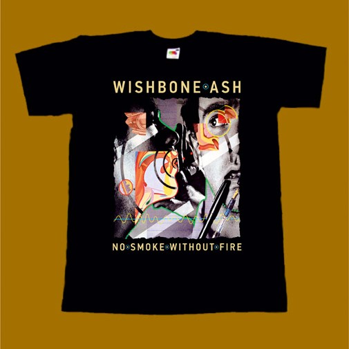 WISHBONE ASH T-SHIRT - NO SMOKE WITHOUT FIRE
