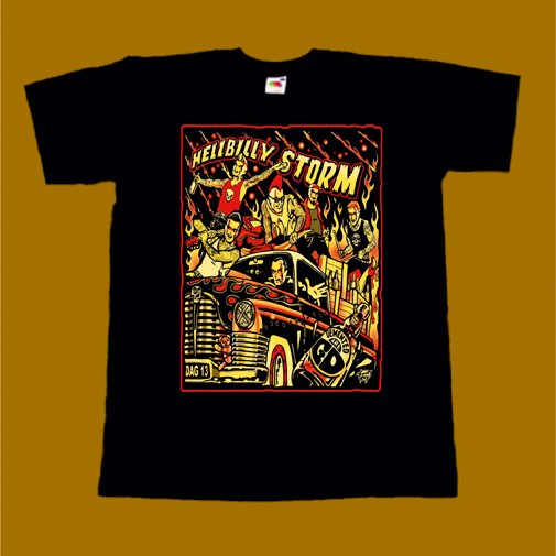 DEMENTED ARE GO T-SHIRT - HELLBILLY STORM