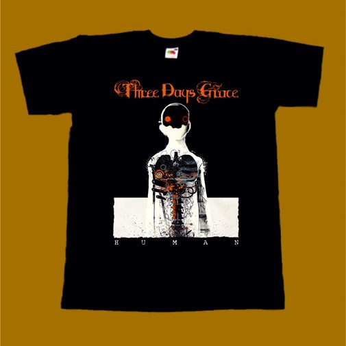 THREE DAYS GRACE T-SHIRT - HUMAN