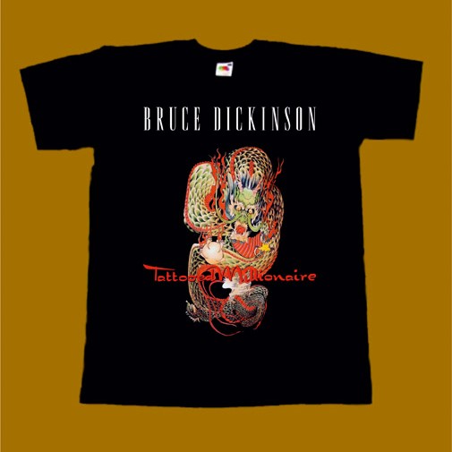 BRUCE DICKINSON T-SHIRT - TATTOO MILLIONAIRE