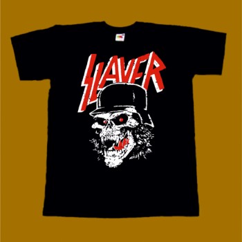 SLAYER T-SHIRT - SKULL HELMET
