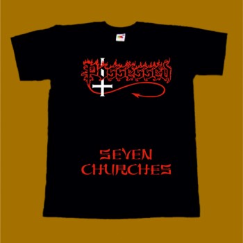POSSESSED T-SHIRT - SEVEN CHURCHES