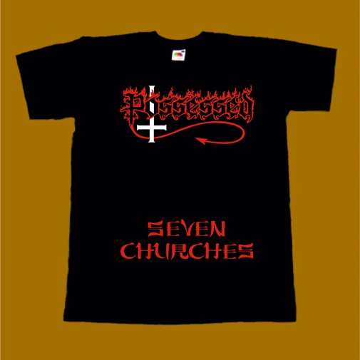 POSSESSED T-SHIRT - SEVEN CHURCHES