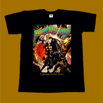 MOLLY HATCHET T-SHIRT - LIGHTNING STRIKES TWICE