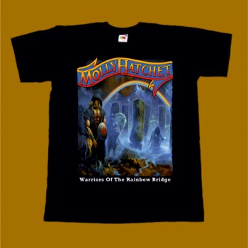 MOLLY HATCHET T-SHIRT - WARRIORS OF THE RAINBOW BRIDGE