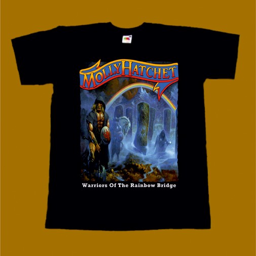 MOLLY HATCHET T-SHIRT - WARRIORS OF THE RAINBOW BRIDGE