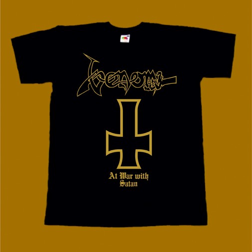 VENOM T-SHIRT - AT WAR WITH SATAN