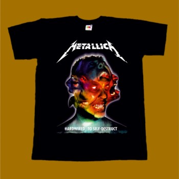 METALLICA T-SHIRT - HARDWIRED TO SELF DESTRUCT