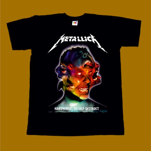 METALLICA T-SHIRT - HARDWIRED TO SELF DESTRUCT