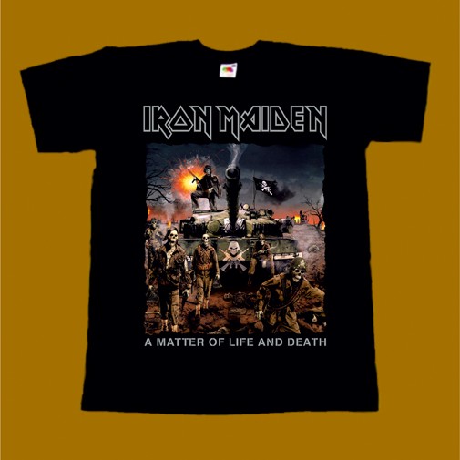 IRON MAIDEN T-SHIRT - A MATTER OF LIFE AND DEATH 3