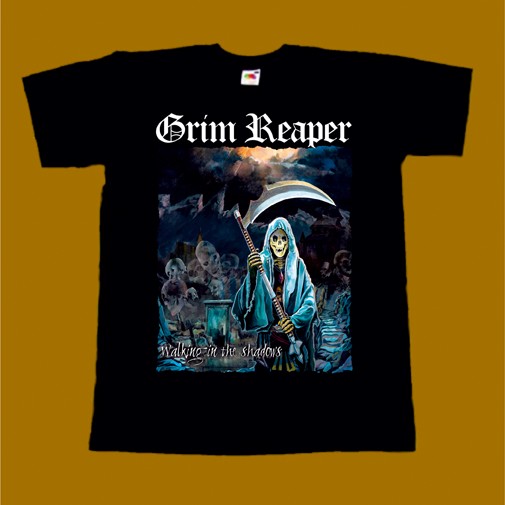GRIM REAPER T-SHIRT - WALKING IN THE SHADOWS