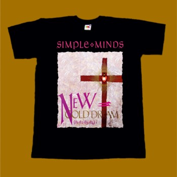 SIMPLE MINDS T-SHIRT - NEW GOLD DREAM