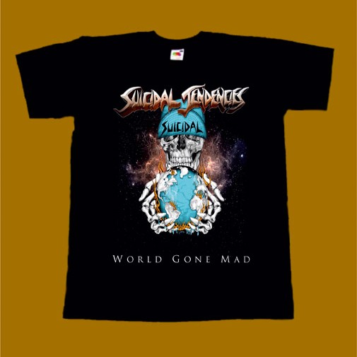 SUICIDAL TENDENCIES T-SHIRT - WORLD GONE MAD
