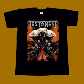 TESTAMENT T-SHIRT - BROTHERHOOD OF THE SNAKE