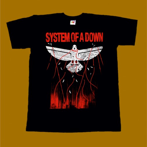 SYSTEM OF A DOWN T-SHIRT - OVERCOME