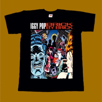 IGGY POP T-SHIRT - BRICK BY BRICK