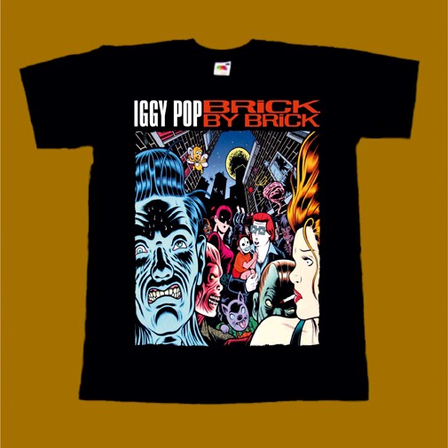 IGGY POP T-SHIRT - BRICK BY BRICK