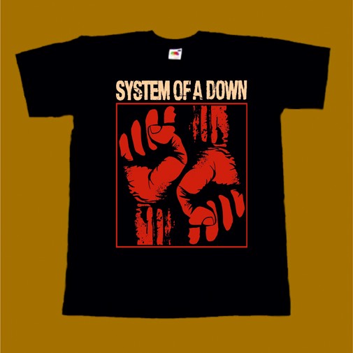 SYSTEM OF A DOWN T-SHIRT - FISTS